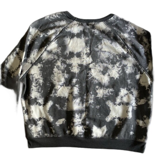 GRAYSON THREADS Sweatshirt Tie Dye 3/4 Sleeve Y2K  Relaxed Womens XL Gray White - Picture 2 of 9